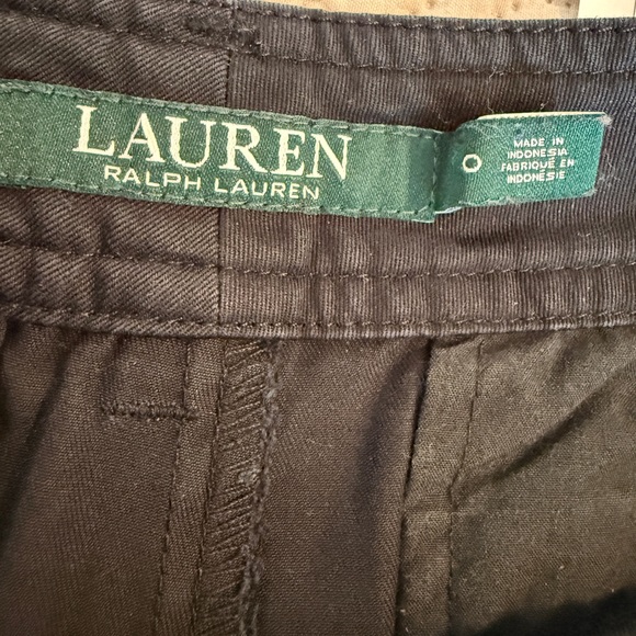 Lauren Ralph Lauren Black Cotton Shorts Size 0 Classic Preppy - Picture 9 of 10